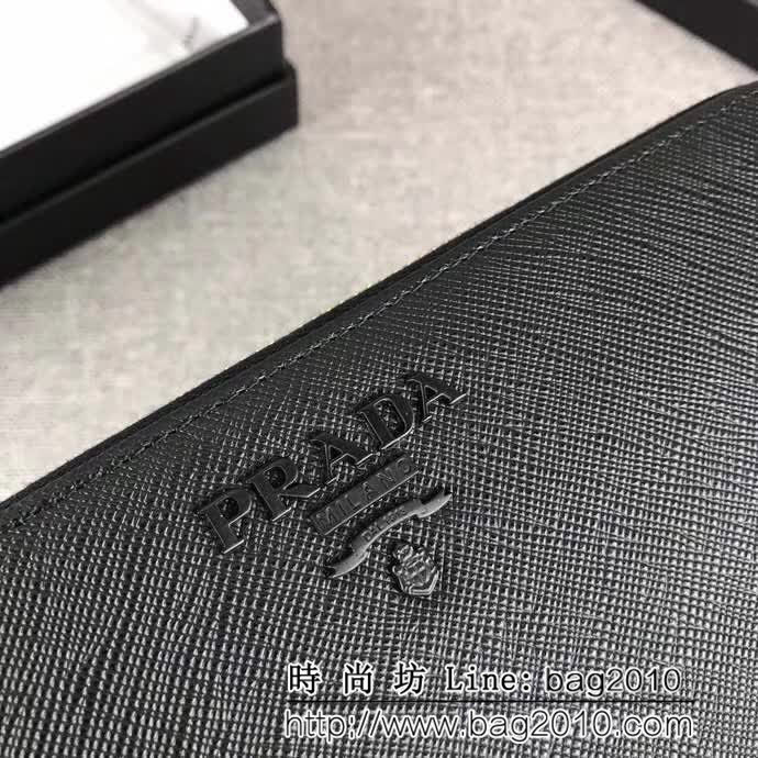 PRADA普拉達 官網同步 簡單時尚 專櫃新款 單拉鏈錢包 1ML506 DD1013